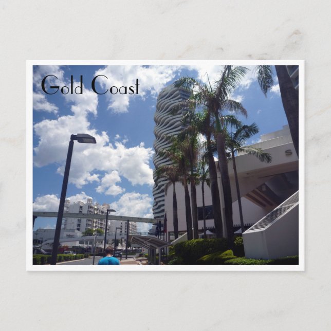 Cartão Postal costa de ouro de Broadpraia (Frente)