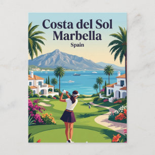 Cartão Postal Costa del Sol Marbella Espanha