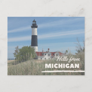 Cartão Postal Costa do Farol Michigan