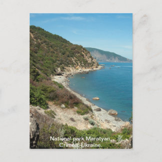 Cartão Postal Costa do Mar Negro da Ucrânia