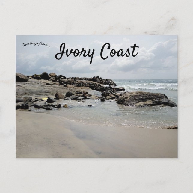 Cartão Postal Costa do Marfim República da Costa do Marfim (Frente)