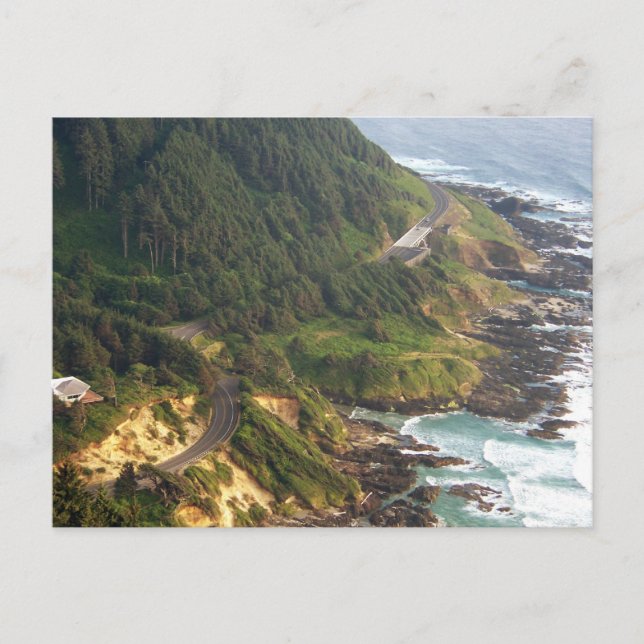 Cartão Postal Costa do Oregon (Frente)