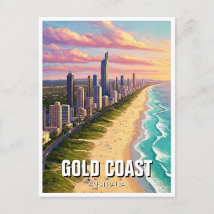 Cartão Postal Costa Dourada Viagem Austrália