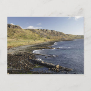 Cartão Postal Costa em Duntulm, Ilha de Skye, Escócia, Reino Uni