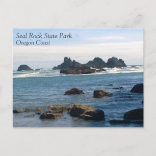Cartão Postal Costa em Seal Rock Oregon