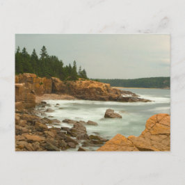 Cartão Postal Costa Escarpada, Parque Nacional Acadia, Maine