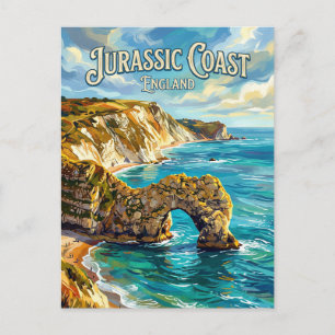 Cartão Postal Costa Jurássica Inglaterra