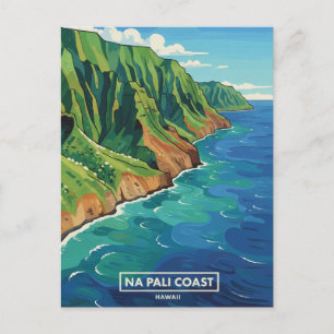 Cartão Postal Costa Nā Pali Kauai Havaí Viagens