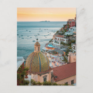 Cartão Postal Costa Positano, Costa Amalfitana, Itália