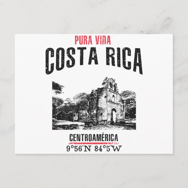 Cartão Postal Costa Rica (Frente)