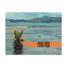 Cartão postal Costa Rica Beach Pura Vida