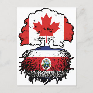 Cartão Postal Costa Rica Costa Rica Canadá, Canadá, raízes de ár