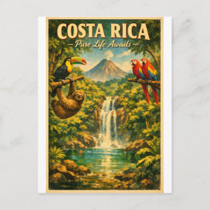 Cartão Postal COSTA RICA – Vida Pura Aguarda