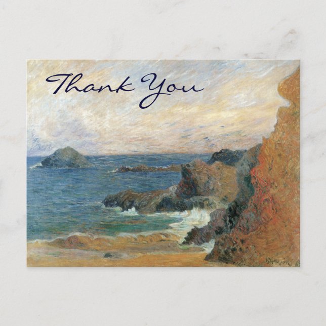 Cartão Postal Costa Rocky de Gauguin (Frente)