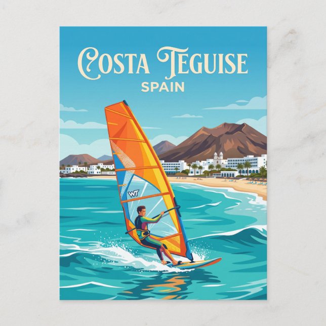 Cartão Postal Costa Teguise Espanha (Frente)