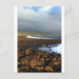 Cartão Postal costa vulcânica das Ilhas Galápagos