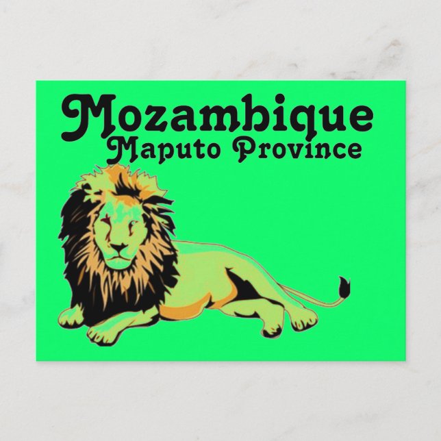 Cartão Postal Costume Africankoko; Província de Maputo de Moçamb (Frente)