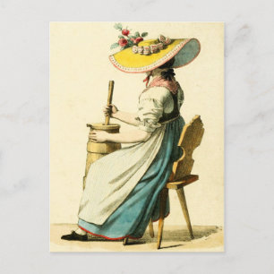 Cartão Postal Costume suíço tradicional de Unterwalden