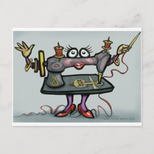 Cartão Postal costura