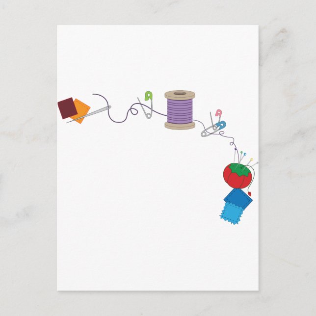 Cartão Postal costura (Frente)