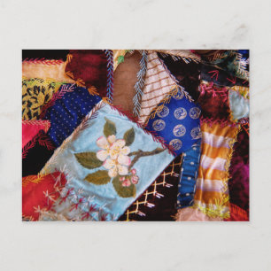 Cartão Postal Costura - Patchwork - Colcha da vovó