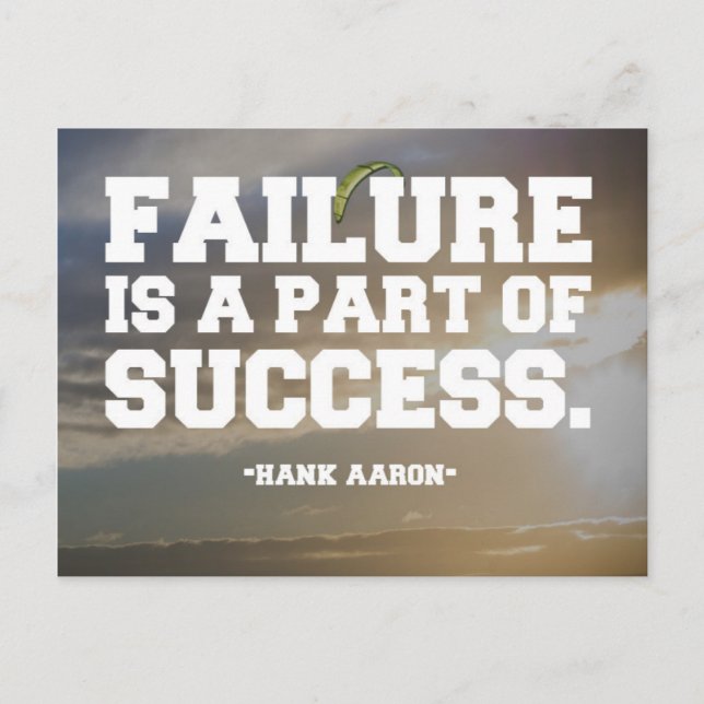 Cartão Postal Cota de Sucesso e Falha (Frente)