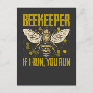Cartão Postal Cota Engraçada de Beekeeper para Bebê Lover