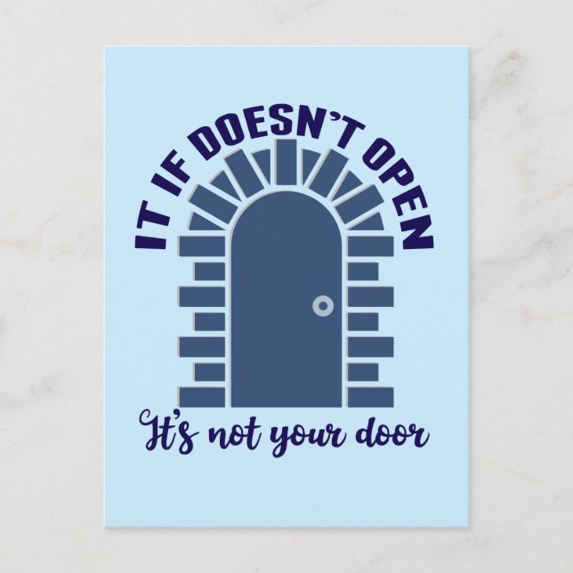 Cartão Postal Cota Motivacional Mantenha-Se Positiva Não Na Sua  (Frente)