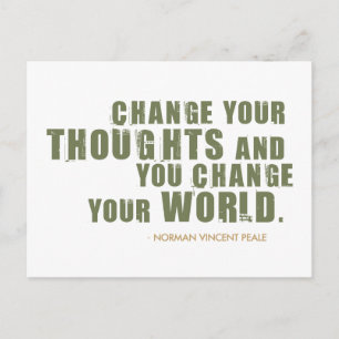 Cartão Postal Cota Norman Vincent Peale