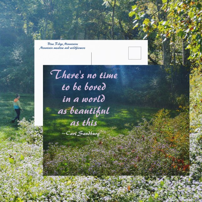 Cartão Postal Cota Sandburg, Montanhas Blue Ridge de Montanhas M (Criador carregado)