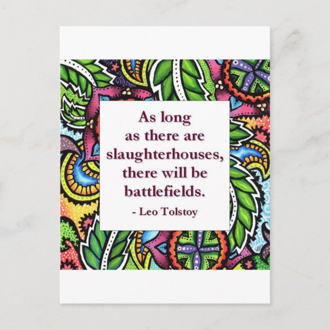 Cartão Postal Cota Tolstoy (Frente)