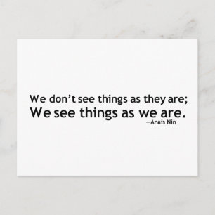 Cartão Postal Cotação Motivacional Anais Nin