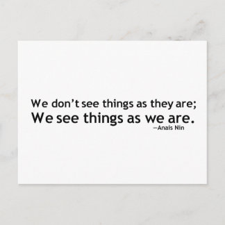 Cartão Postal Cotação Motivacional Anais Nin