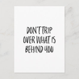 Cartão Postal Cotações Motivacionais Inspiracionais com Letra Mã