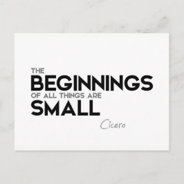 Cartão Postal COTAS: Cícero: Começos são pequenos