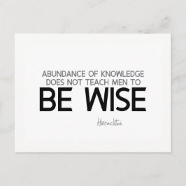 Cartão Postal COTAS: Heráclitus.