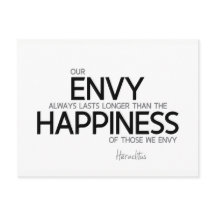 COTAS: Heraclitus: inveja sempre dura mais tempo