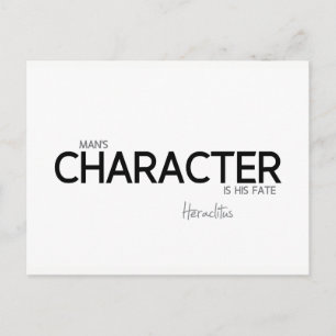 Cartão Postal COTAS: Heraclitus: Personagem do Homem