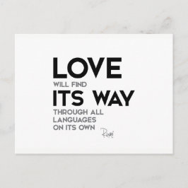 Cartão Postal COTAS: Rumi: O amor encontra seu caminho