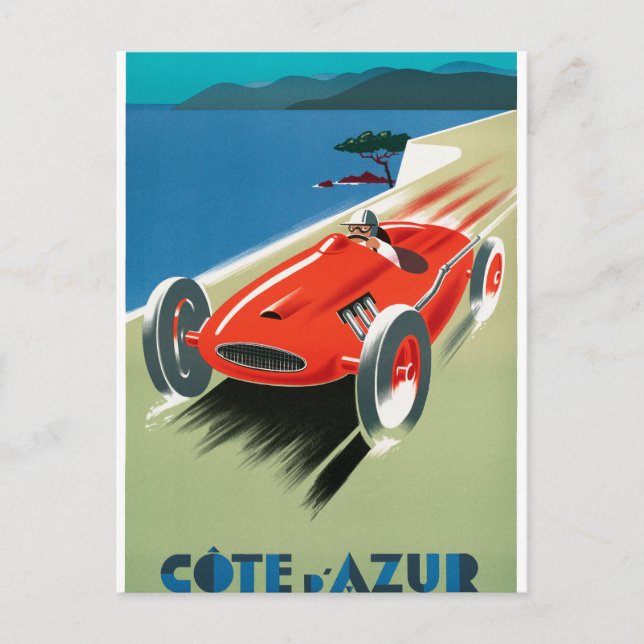 Cartão Postal Cote d'Azur (Frente)