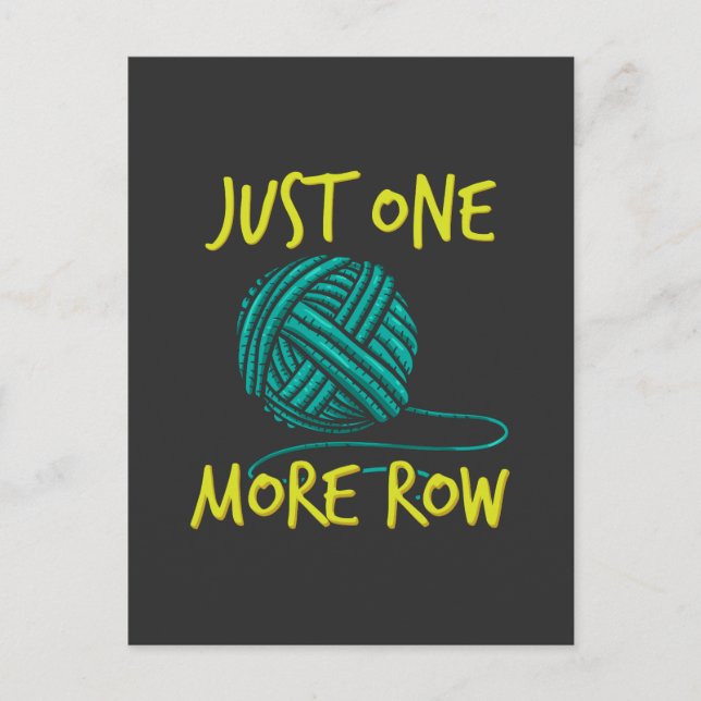 Cartão Postal Cotografia Crochet Crocheting (Frente)