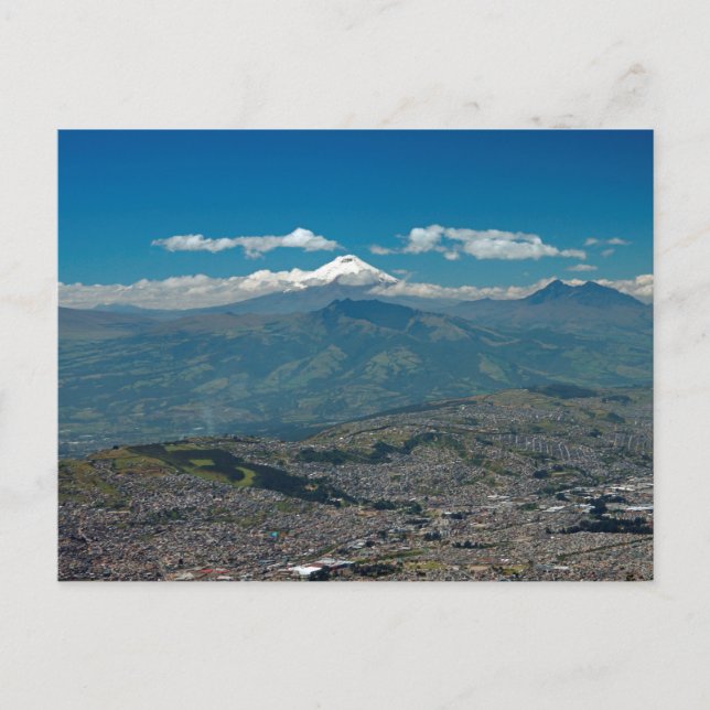 Cartão Postal Cotopaxi & Quito (Frente)