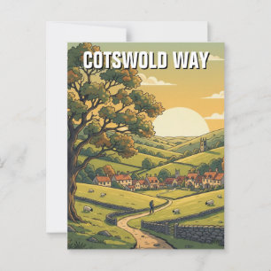 Cartão Postal Cotswold Way England Viagem