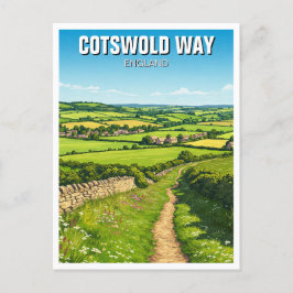 Cartão Postal Cotswold Way England Viagem