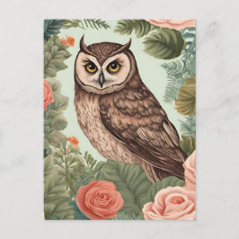 Cartão Postal Cottagecore Owl