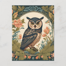 Cartão Postal Cottagecore Owl