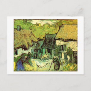 Cartão Postal Cottages achados em Jorgus, Van Gogh Fine Art