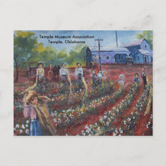 Cartão Postal Cotton Pickin' em Oklahoma