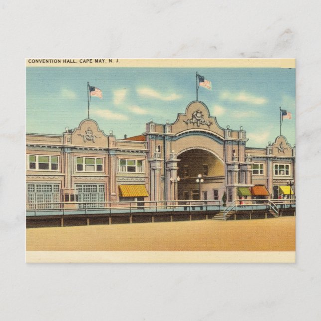 Cartão Postal Council Hall, Cape May, New Jersey (Frente)