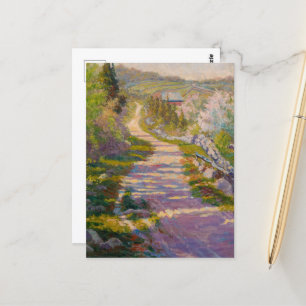 Cartão Postal Country Lane por Newell Convers Wyeth